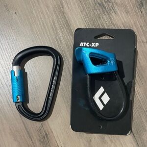 NWT Black Diamond ATC-XP Belay Device and Metolius Rig Locking Carabiner